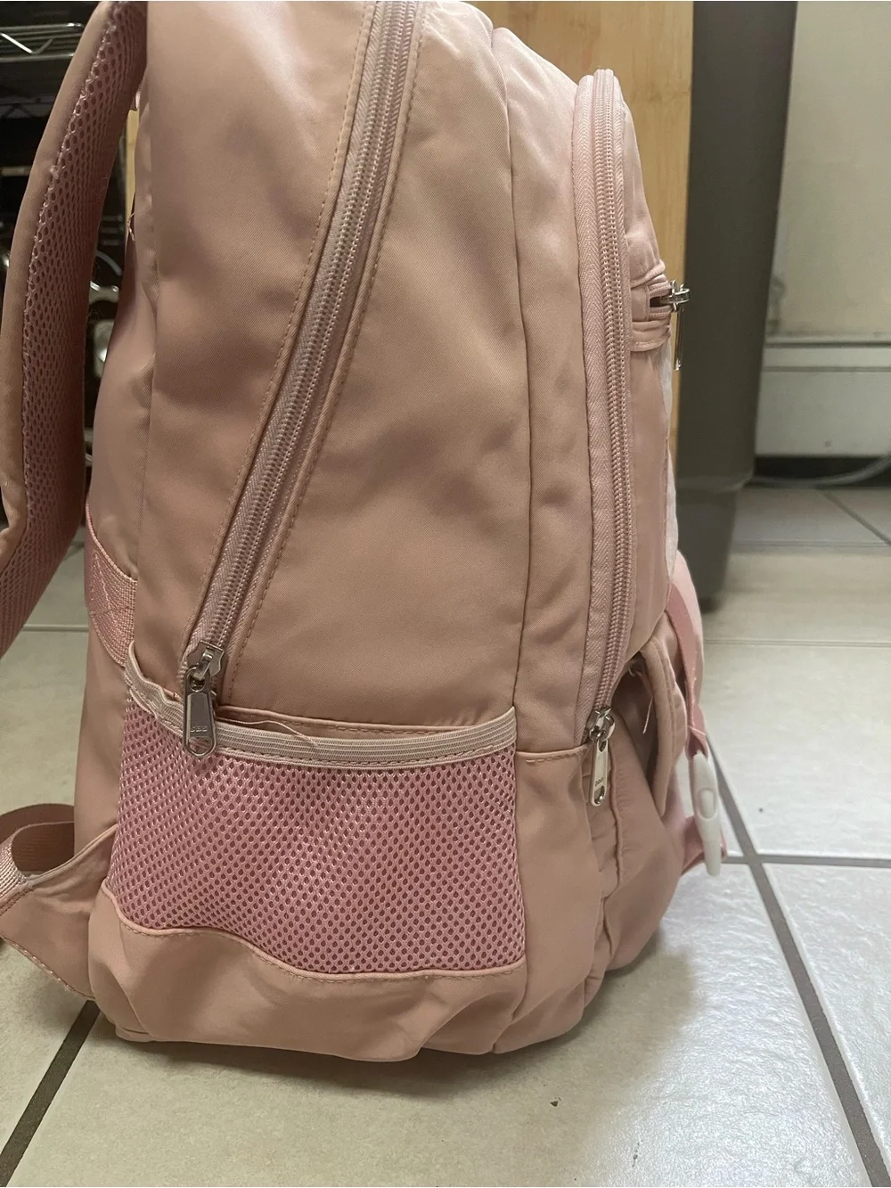Kids Pink Bow Accent Backpack
